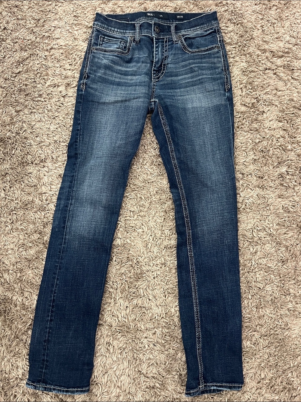 BKE Women's Dark Blue Skinny Jeans